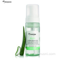 OEM Design Pump Bottle Packaging Korean For Oily And Sensitive Skin Lavender Aloe Vera Face Cleanser Mousse